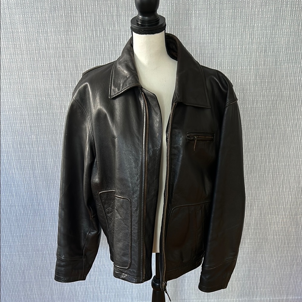 Avirex Vintage Thick Leather Jacket
